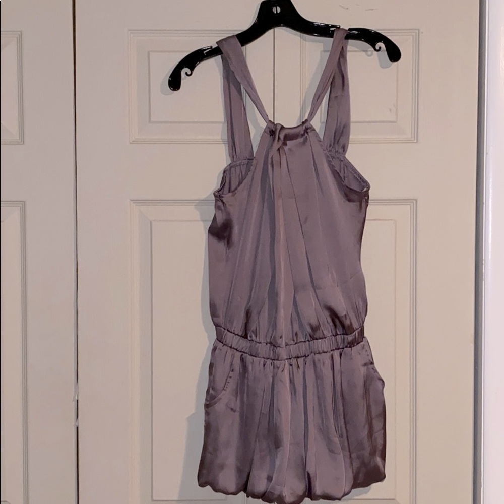 Holiday Romper Faux Silk